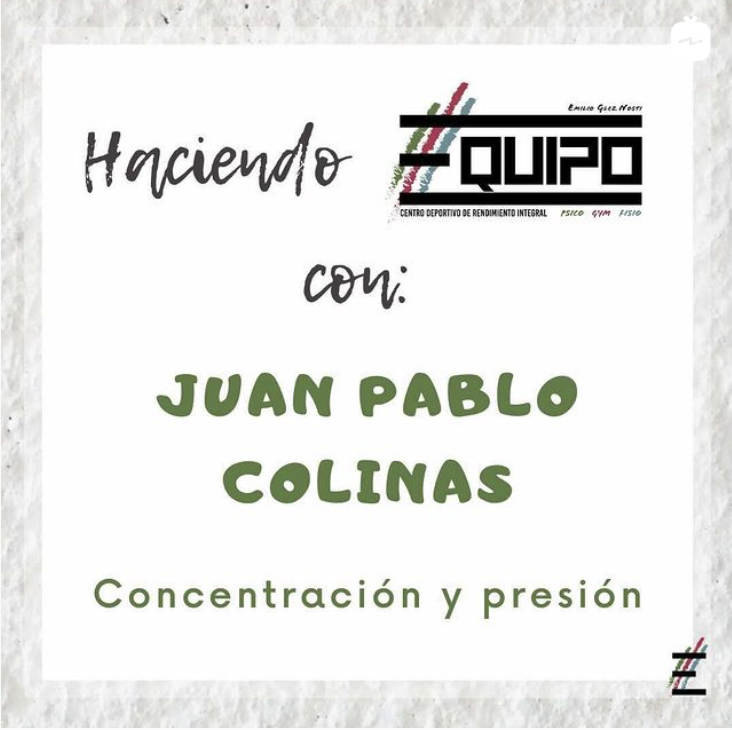 Juan Pablo Colinas - Concentración en porteros de fútbol